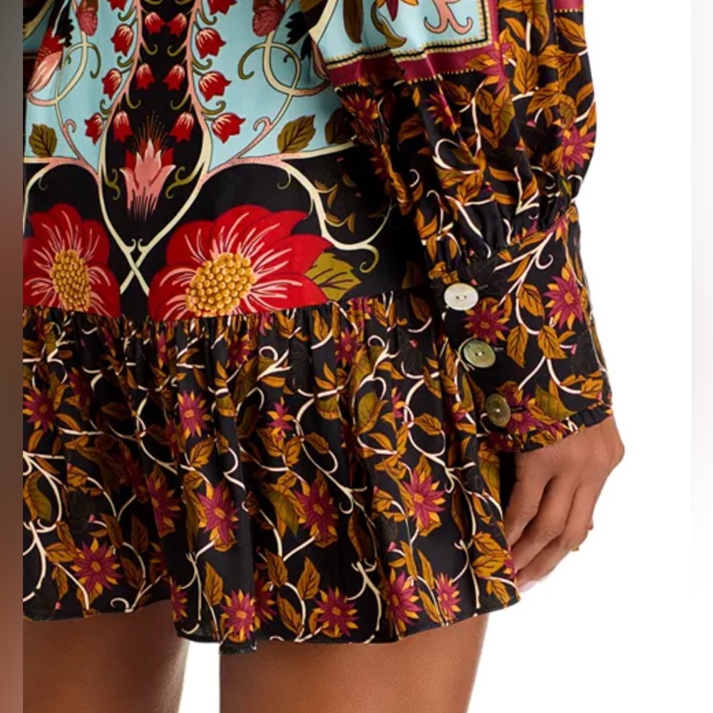 FARM Rio Colorful Floral Button-Down Dress - Picture 6 of 8